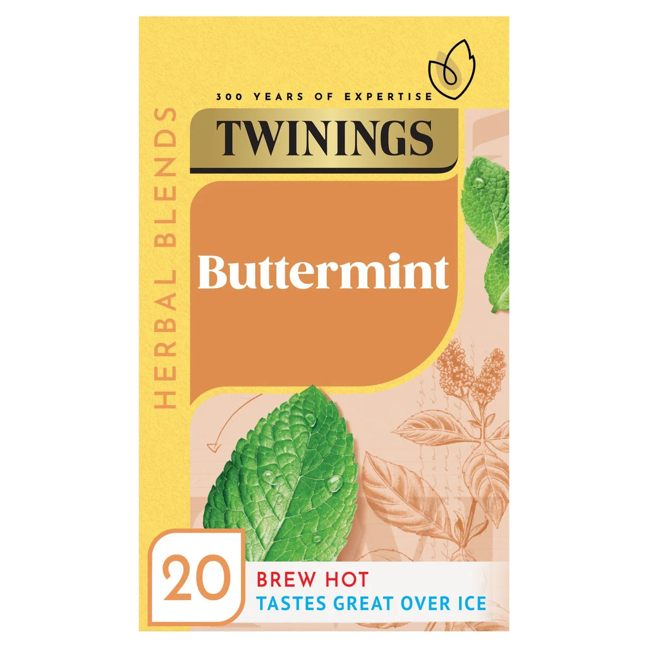 Twinings Buttermint Herbal Tea 20 bags, トワイニング バターミント ハーブティー ティーバッグ 20袋入り