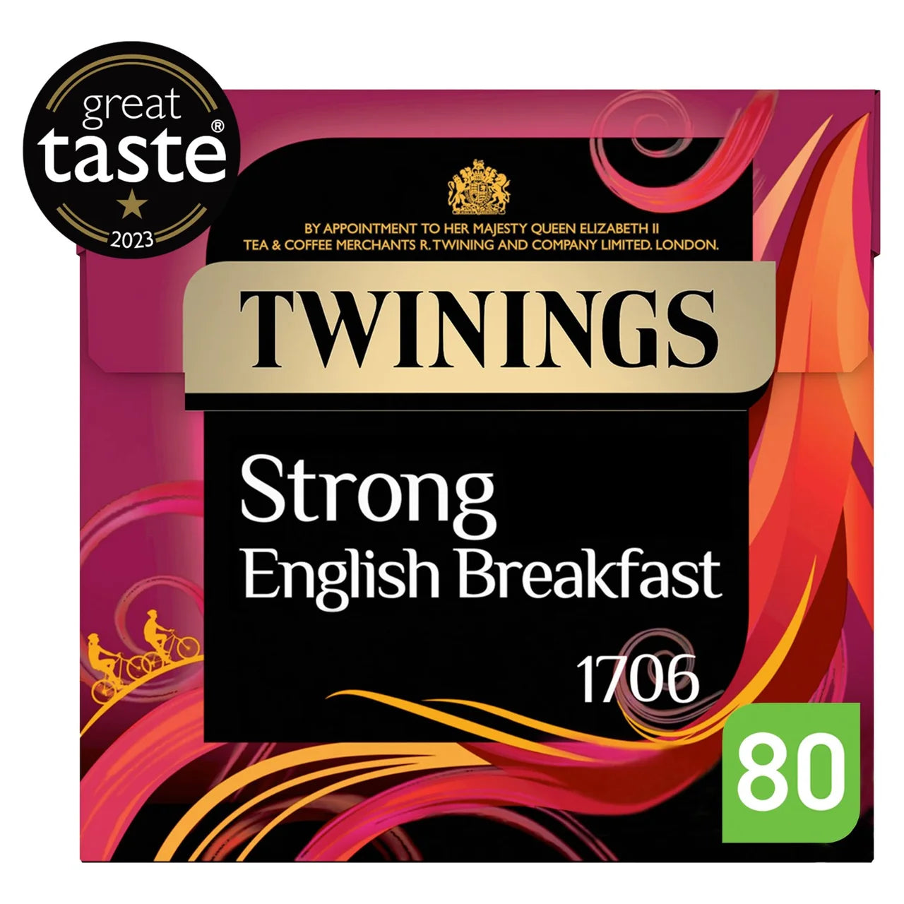 Twinings English Strong Breakfast Tea 80 per pack Twinings English Strong Breakfast Tea 80 per pack