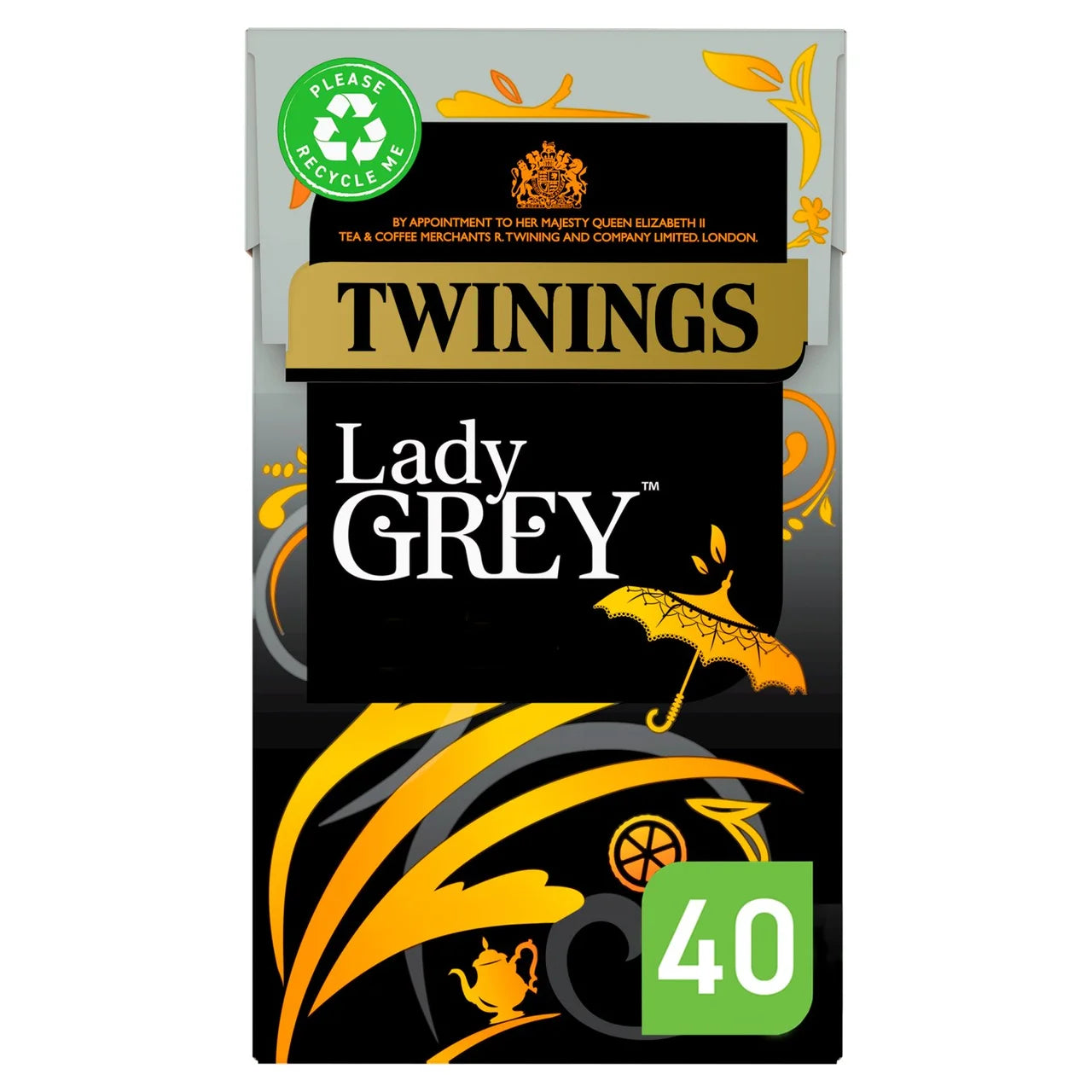 Twinings Lady Grey Tea 40 bags, トワイニング レディグレイ ティーバッグ 40袋入り