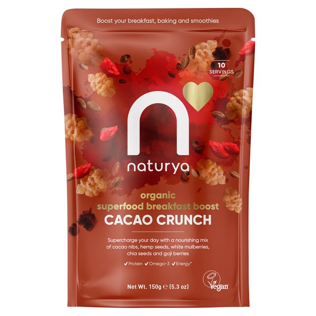 Naturya Organic Breakfast Boost Cacao Crunch 150g