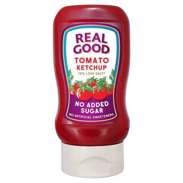 Real Good No Added Sugar Tomato Ketchup, Recyclable 310g