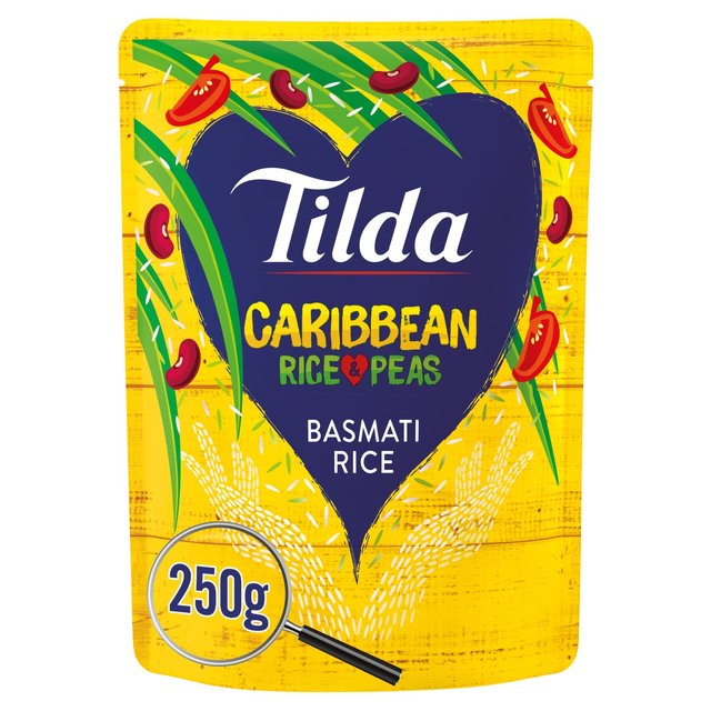 Tilda Microwave Caribbean Rice & Peas Basmati 250g