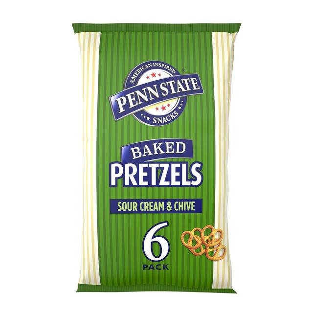 Penn State Sour Cream & Chive Multipack Pretzels 6 Pack 6 x 22g