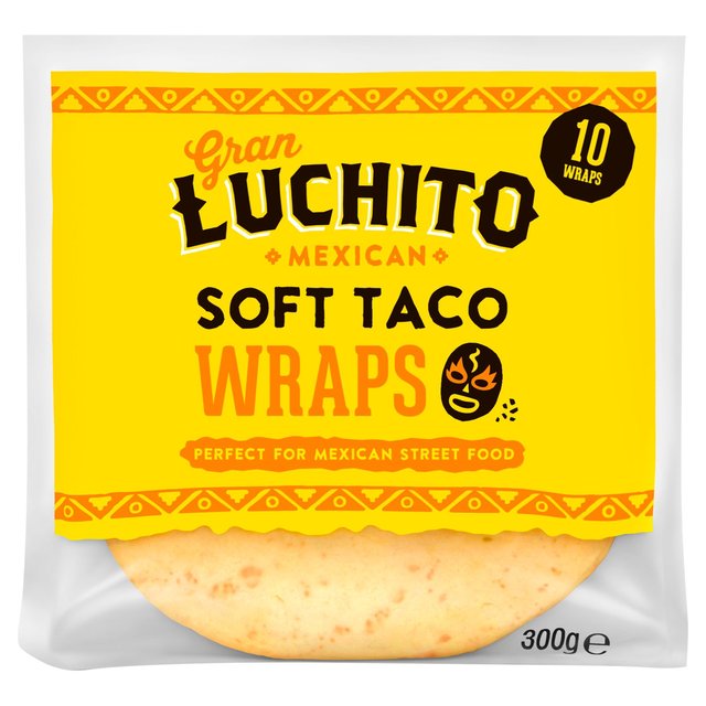 Gran Luchito Soft Taco Wraps 10 per pack