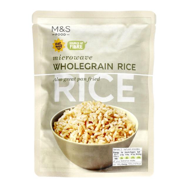 M&S Microwave Wholegrain Rice 250g