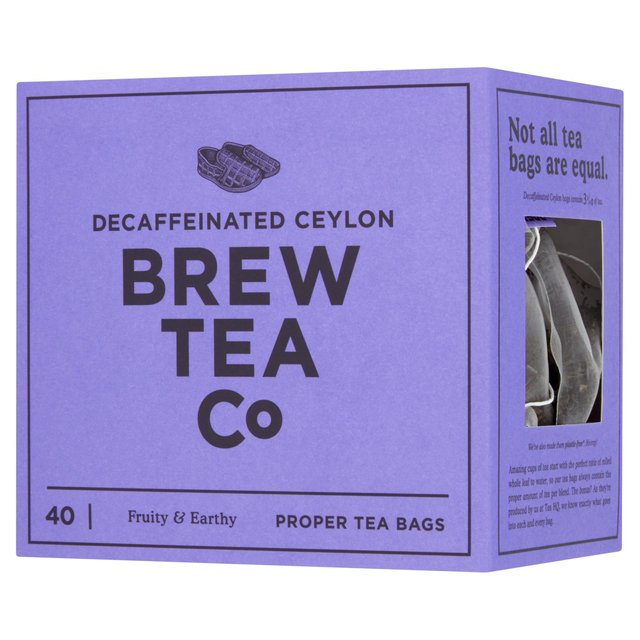 Brew Tea Co CO2 Decaffeinated Tea Bags 40 per pack