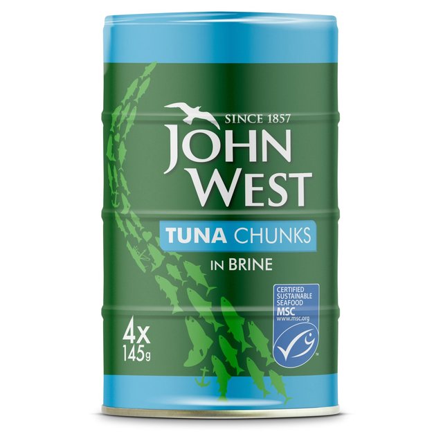 John West MSC Tuna Chunks In Brine 4 x 145g