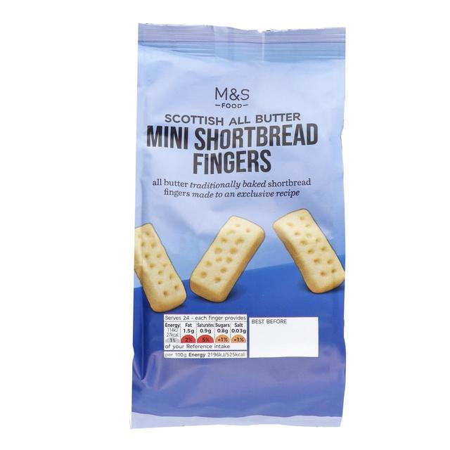 M&S All Butter Mini Scottish Shortbread Fingers 125g M&S オール