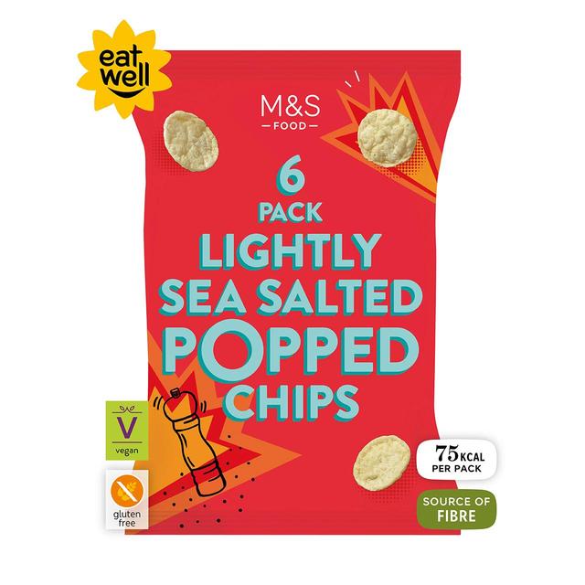 M S Lightly Salted Popped Potato Chips Multipack 6 Per Pack M S m-s-lightly-salted-popped-potato-chips-multipack-6-per-pack-m-s