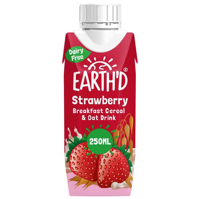 Earth'd Breakfast Cereal & Oat Shake - Strawberry 250ml