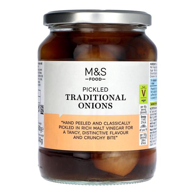 Marks & Spencer Pickled Onions - 340g Jar Of Classic British Pickled Onions