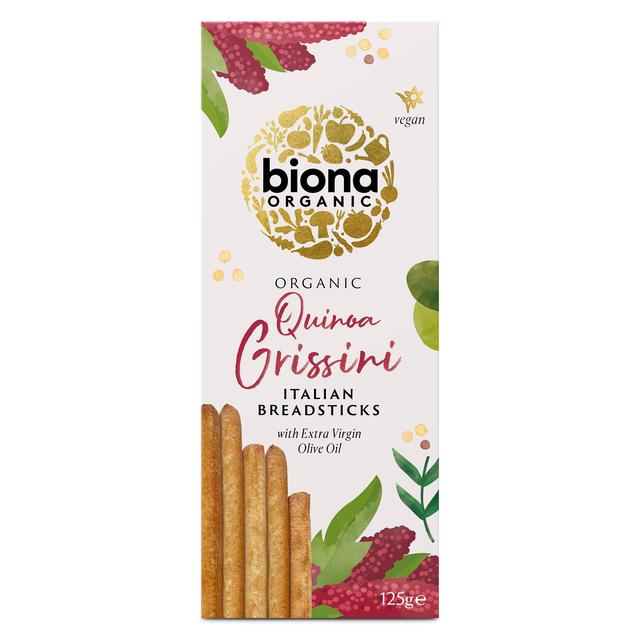 Biona Organic Quinoa Grissini Breadsticks with Extra Virgin Olive Oil 125g