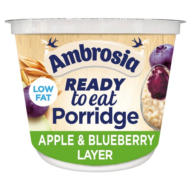 Ambrosia Ready to Eat Porridge Pot with Apple & Blueberry Layer 210g
