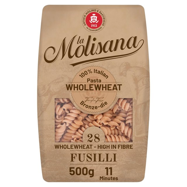La Molisana Wholewheat Fusilli Pasta No.28 500g