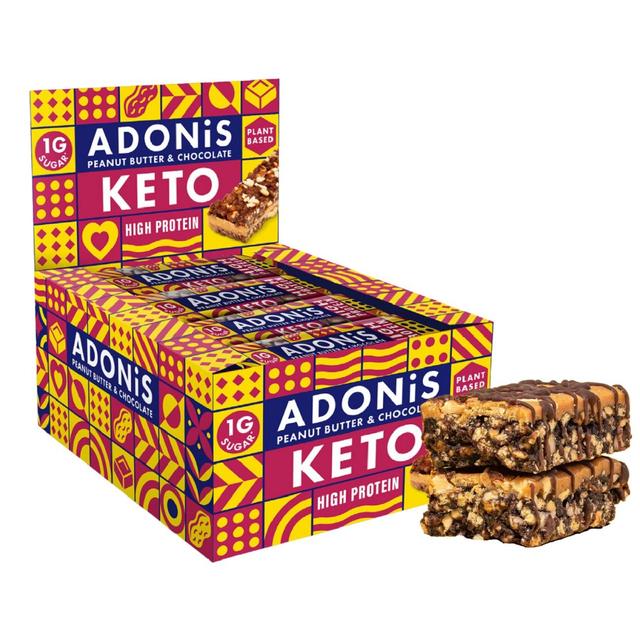 ADONiS Peanut Butter Keto Protein Bar 16 per pack アドニス ピーナッツバター ケト プロテ ...
