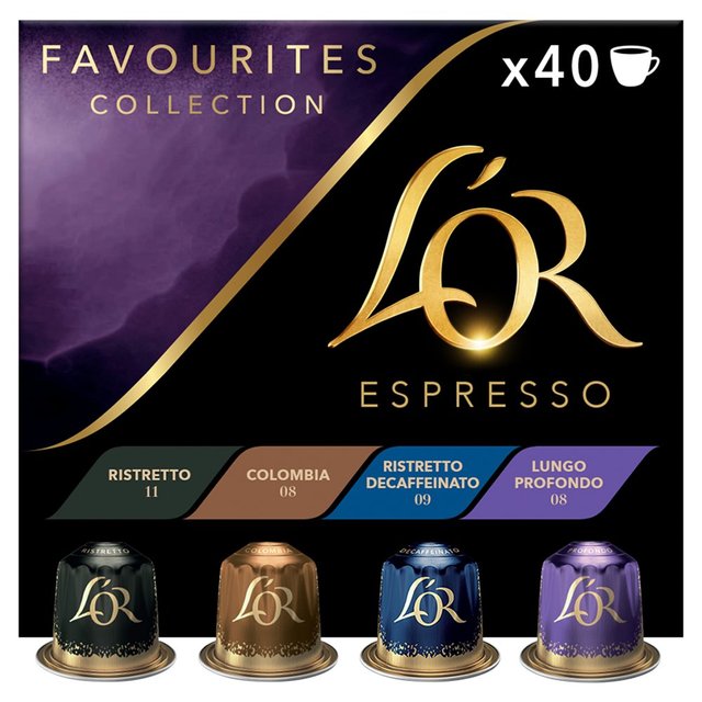 L'OR Favourites Assortment X40 Coffee Pods 40 per pack