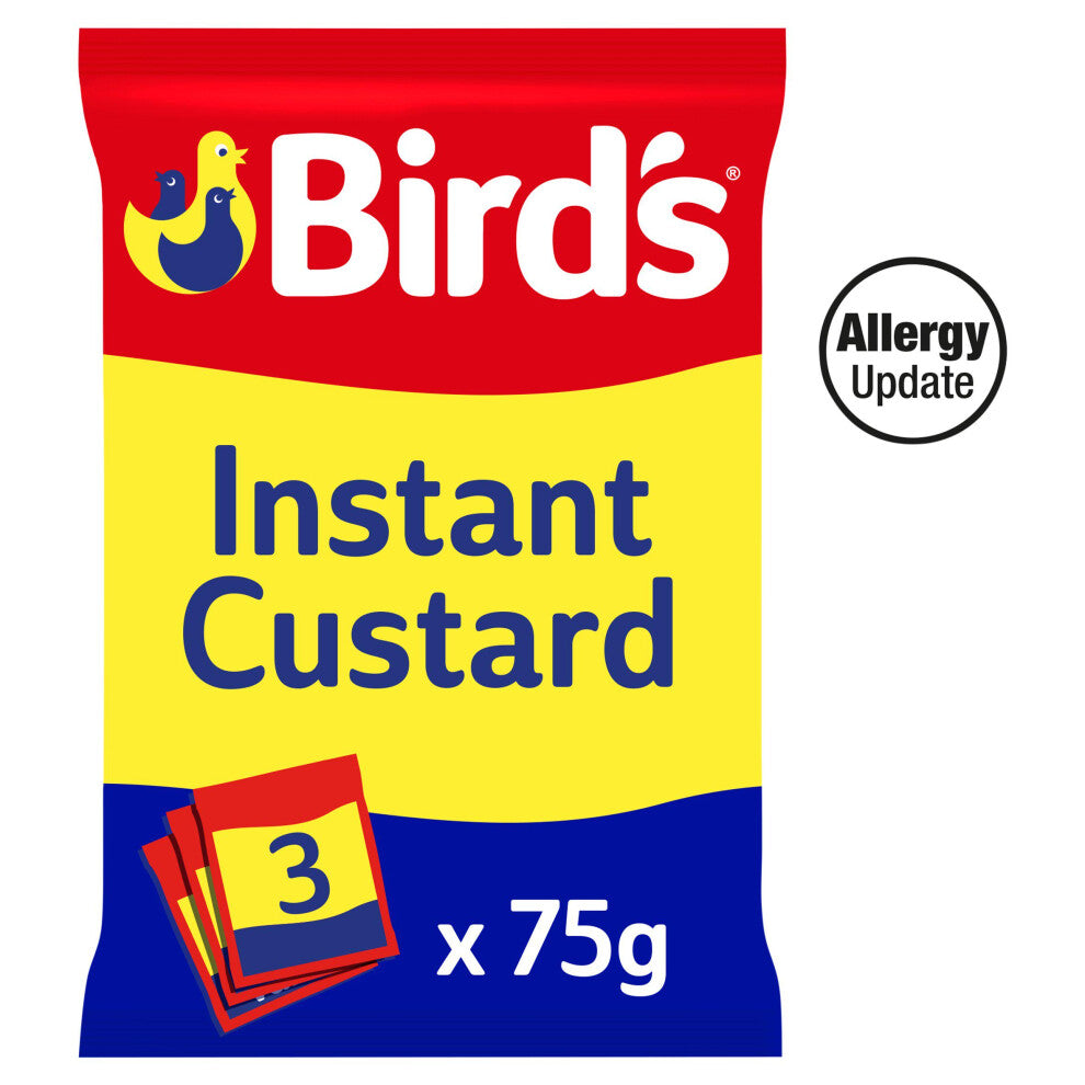 Bird's Instant Custard Sachets 3 x 75g Bird's インスタント カスタード 小袋 75g×3