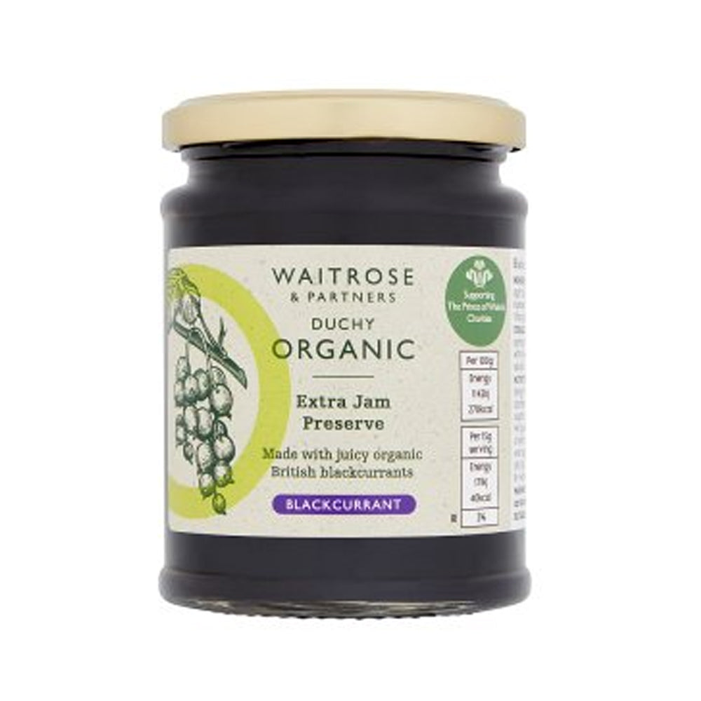 Duchy Organic Blackcurrant Preserve Extra Jam 340g Waitrose ダッチー オーガニック ブラックカラント ジャム 340g カシスジャム英国製