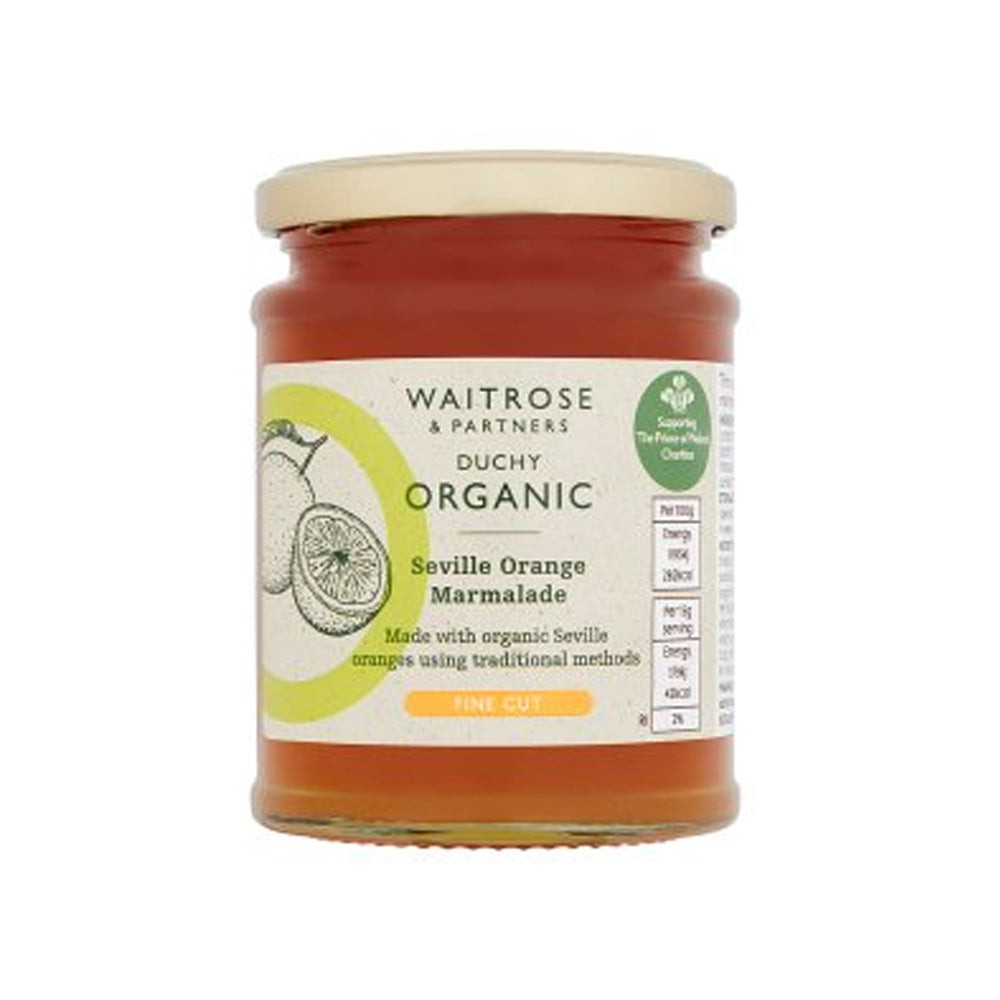 Duchy Organic Seville Orange Fine Cut Marmalade 340g ダッチー オーガニック セヴィルオレンジ マーマレード 細切りオレンジ