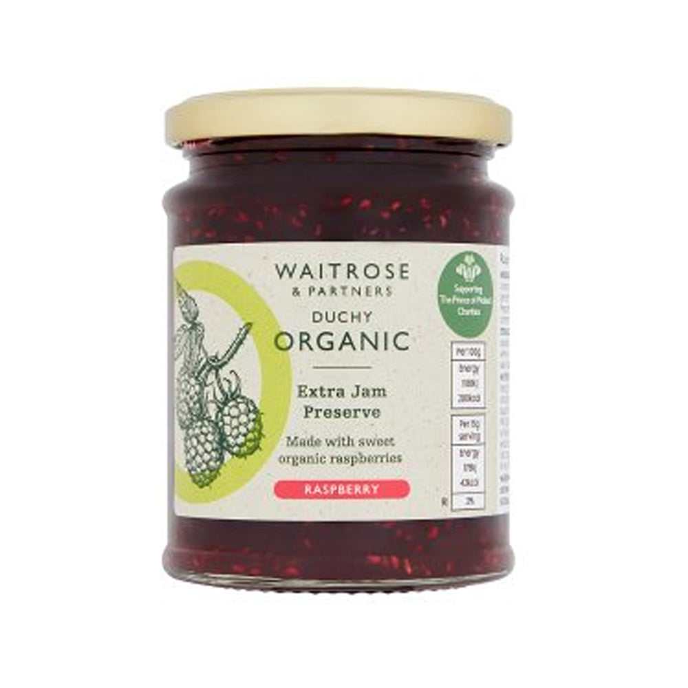 Duchy Organic Raspberry Preserve Extra Jam 340g Waitrose ダッチー オーガニック ラズベリージャム 340g 英国製