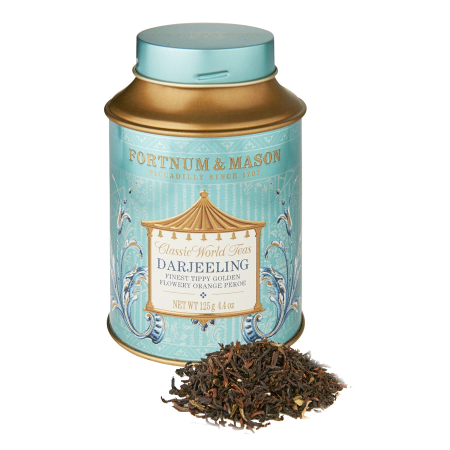 FORTNUM & MASON Dargeering FTGFOP Leaf Tin 125g フォートナム&メイソン 紅茶 ダージリン オレンジペコ リーフティー 1缶 125G Finest Tippy Orange Peko 茶葉 イギリス