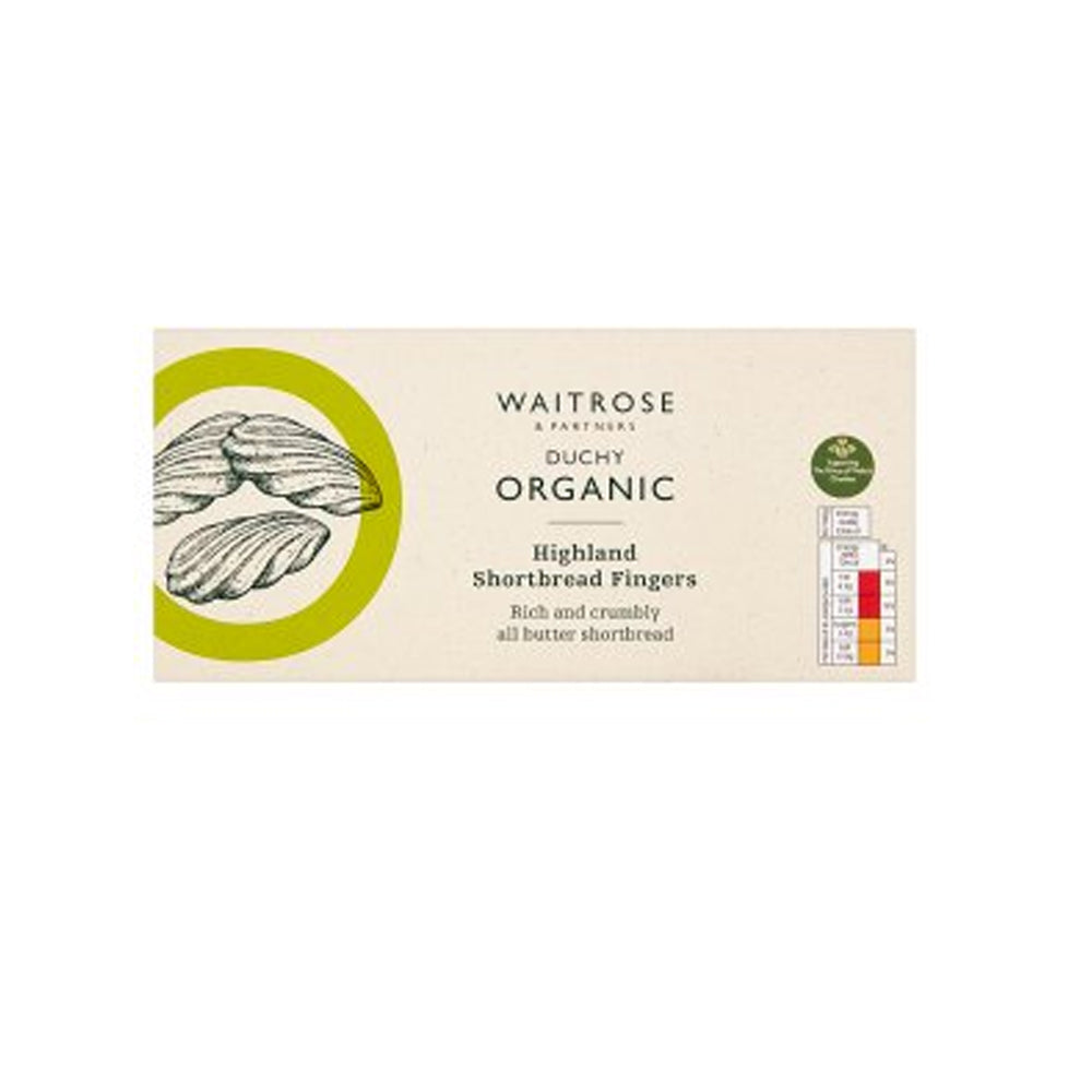 Duchy Organic Highland Shortbread Fingers 160g ダッチー オーガニック ハイランド ショートブレッド フィンガー 160g Waitrose