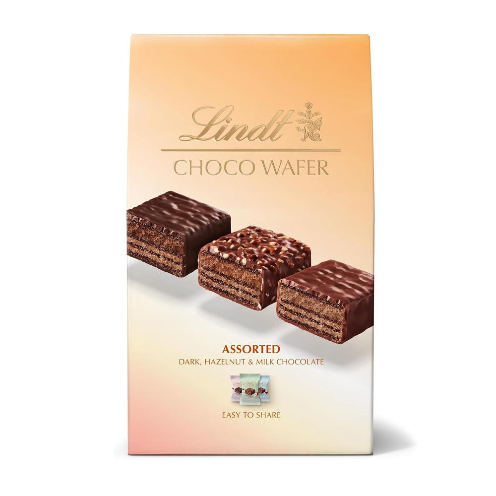 Lindt CHOCO WAFER Assorted Chocolate Sharing Box 138g Lindt CHOCO WAFER Assorted Chocolate Sharing Box 138g