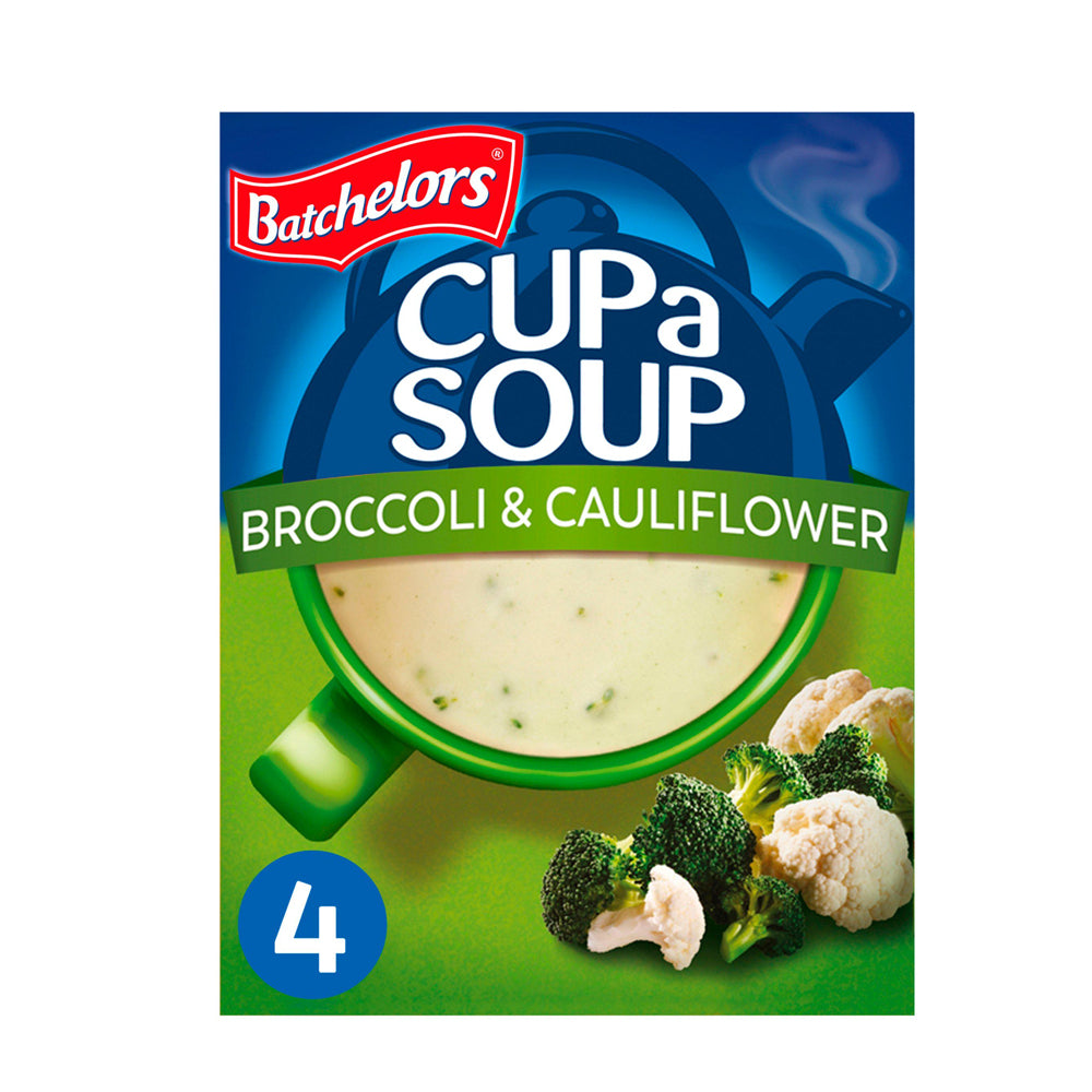 Batchelors Cup a Soup, Broccoli & Cauliflower x4 101g バチェラーズ カップスープ ブロッコリー&カリフラワー 4袋入り (101g)