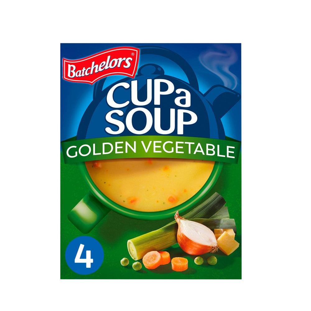 Batchelors Cup a Soup Golden Vegetable Sachets x4 82g バチェラーズ カップ・ア・スープ ゴールデン ベジタブル 小袋82g x4