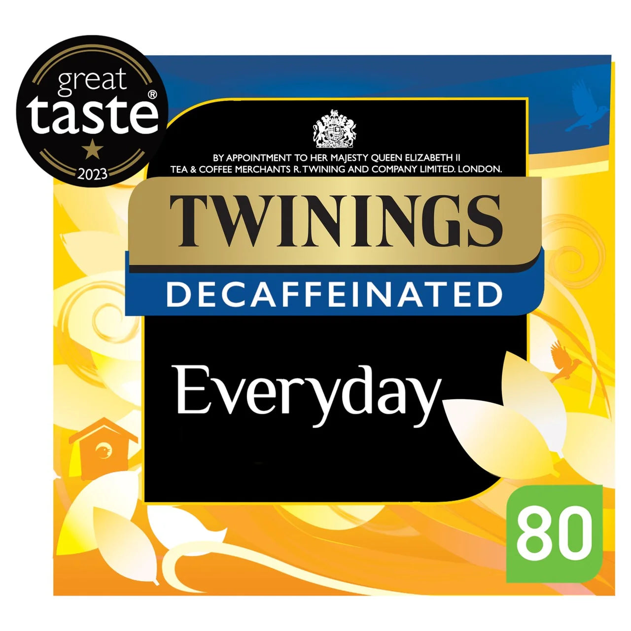 Twinings Decaffeinated Everyday Tea 80 per pack トワイニング カフェインレス エブリデイ ティー 1パック 80