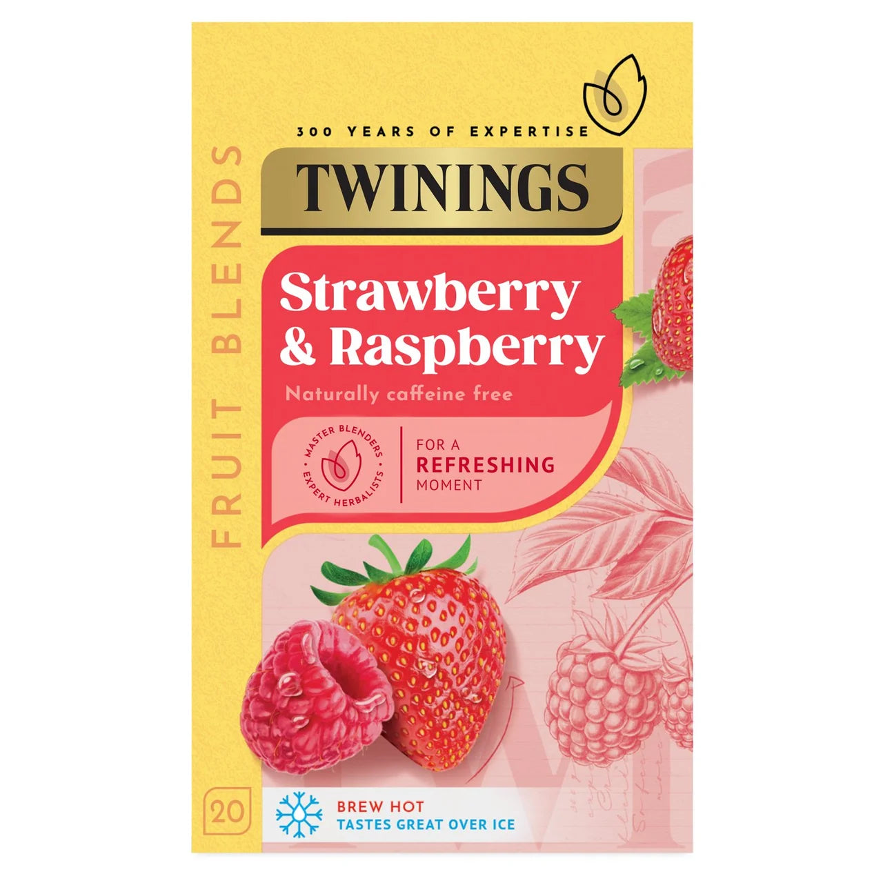 Twinings Strawberry & Raspberry Tea 20 per pack トワイニング ストロベリー＆ラズベリーティー 1パック 20本