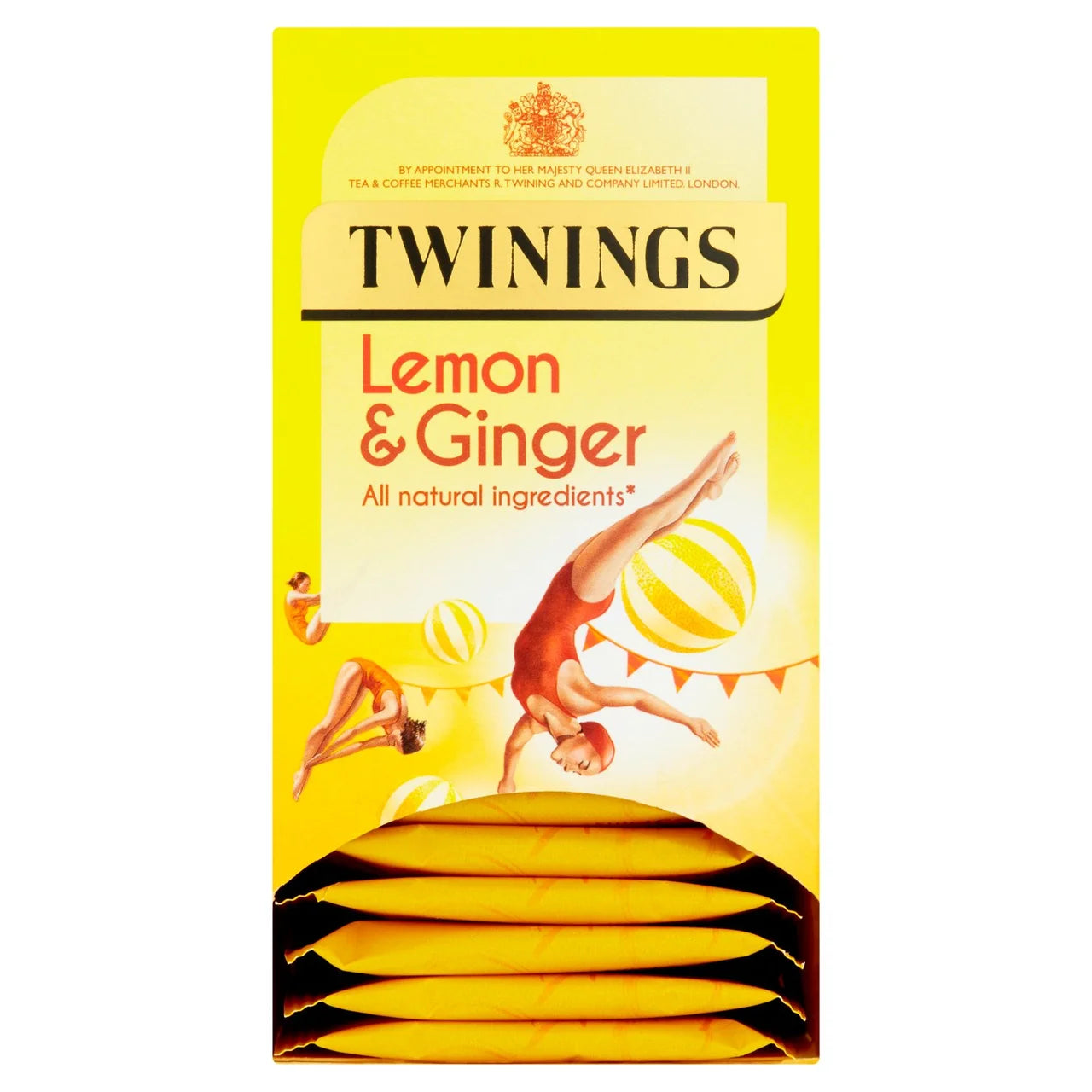 Twinings Lemon & Ginger Tea 20 bags, トワイニング レモン＆ジンジャー ティーバッグ 20袋入り