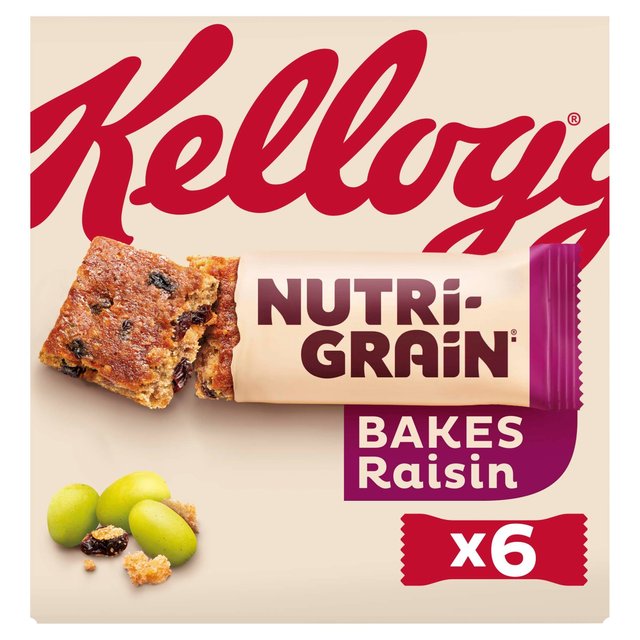 Kellogg's Nutri-Grain Elevenses Bars Raisin Bakes 6 per pack