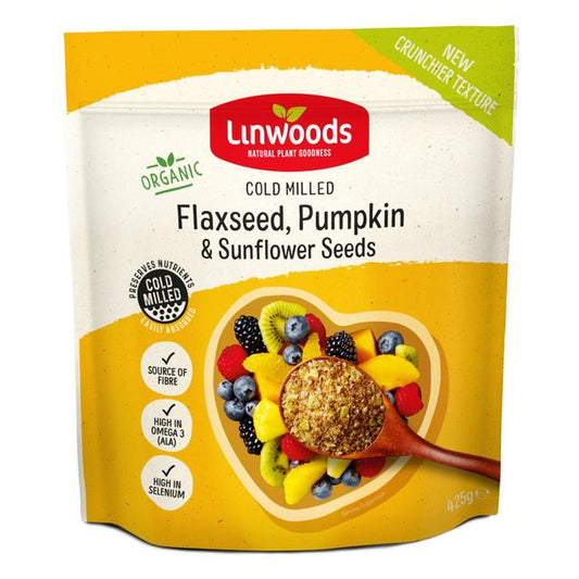 Linwoods Milled Organic Flaxseed, Sunflower & Pumpkin Seeds 425g