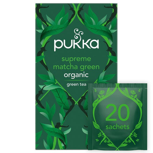 Pukka Tea Herbs Supreme Green Matcha Tea Bags 20 per pack