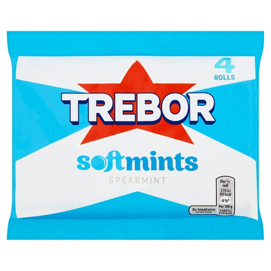 Trebor Softmints Spearmint Mint Rolls 179g