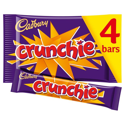 Cadbury Crunchie Chocolate Bar Multipack 4 x 32g