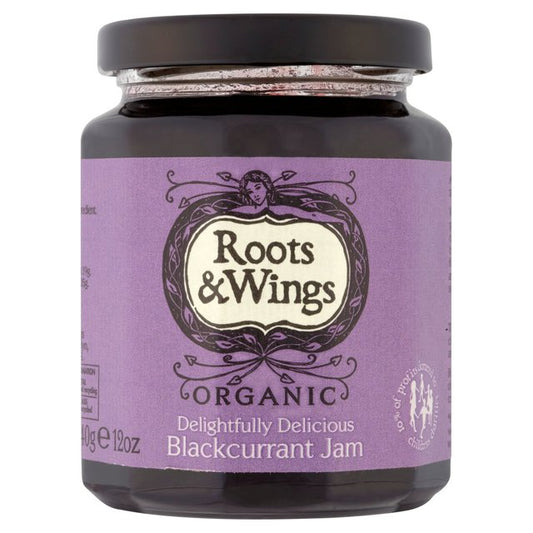 Roots & Wings Organic Blackcurrant Jam 340g