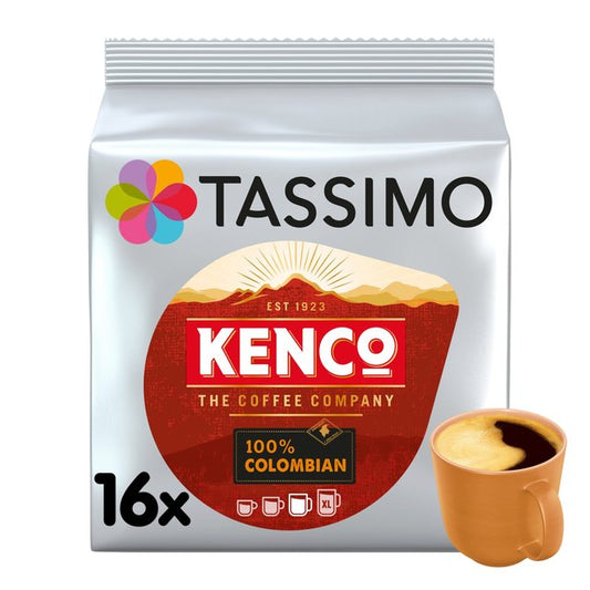 Tassimo Kenco 100% Colombian Coffee Pods 16 per pack