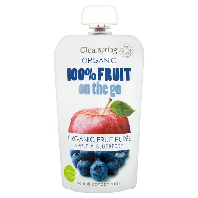 Clearspring Organic Fruit Puree Apple & Blueberry 120g