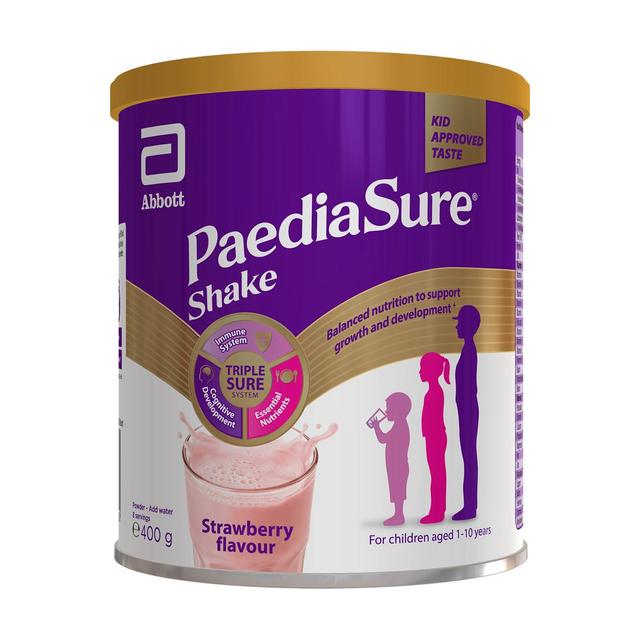 PaediaSure Shake Strawberry Nutritional Supplement Powder, 1-10 Yrs 400g