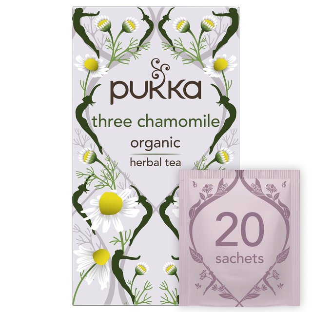 Pukka Tea Herbs Three Chamomile Tea Bags 20 per pack