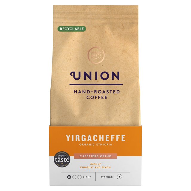 Union Yirgacheffe Ethiopia Cafetiere Grind 200g