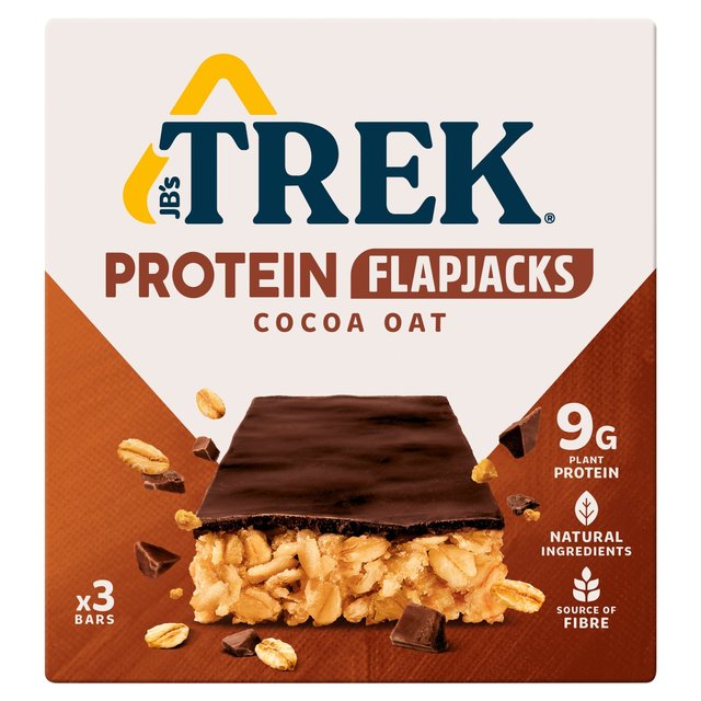 TREK Cocoa Oat Protein Flapjacks Multipack 3 x 50g