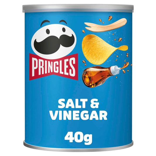 Pringles Salt & Vinegar Crisps Can 40g