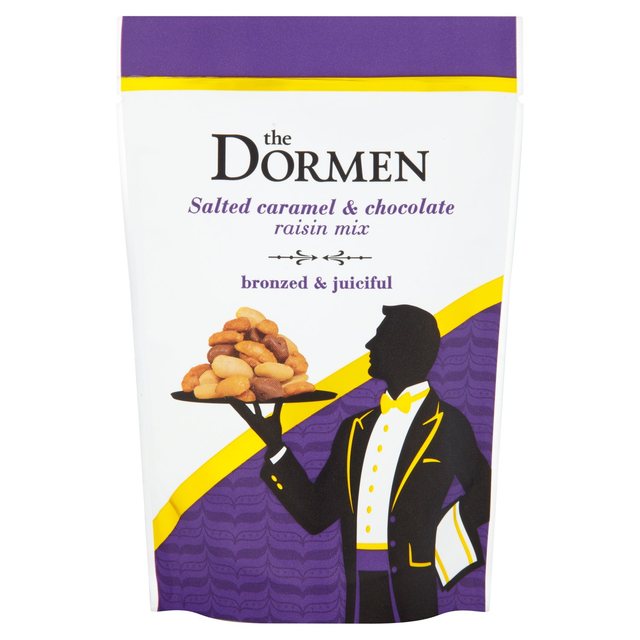 The Dormen Salted Caramelised Peanuts & Chocolate Raisin Mix 100g