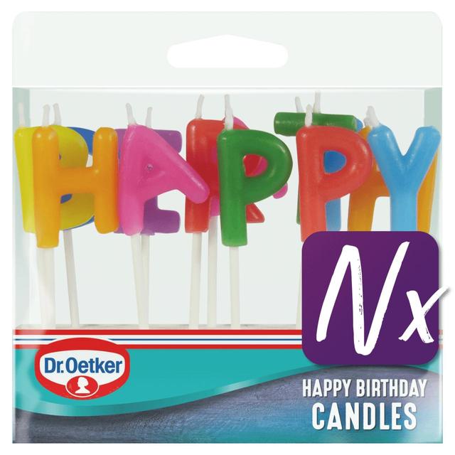 Dr. Oetker Lettered Happy Birthday Candles N/A