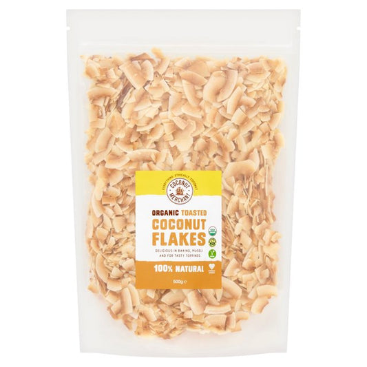 Coconut Merchant Organic Toasted Coconut Flakes 500g