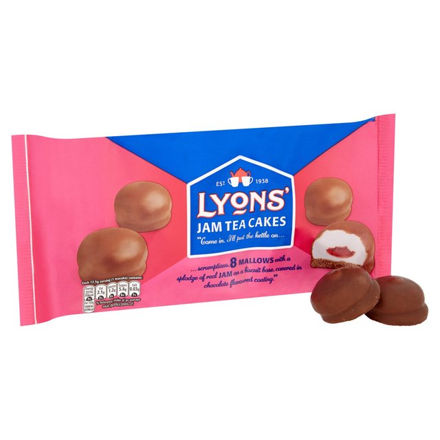 Lyons Jam Teacakes 100g