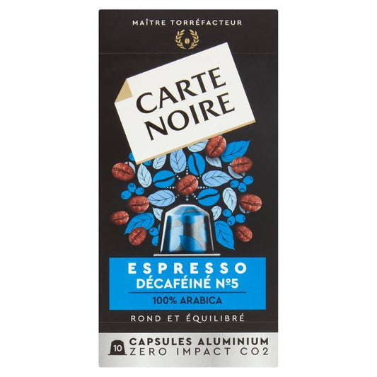 Carte Noire No 5 Decafeine Nespresso Compatible 10 per pack